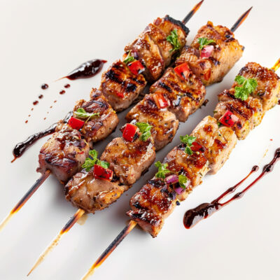 BROCHETTE DE PORC A LA MEXICAINE